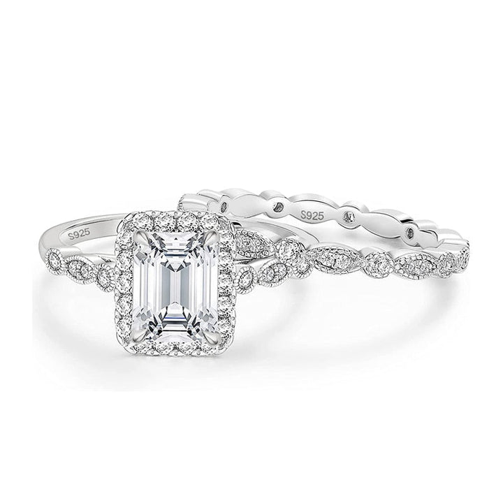 Silver Emerald Ring | 925 Sterling Silver