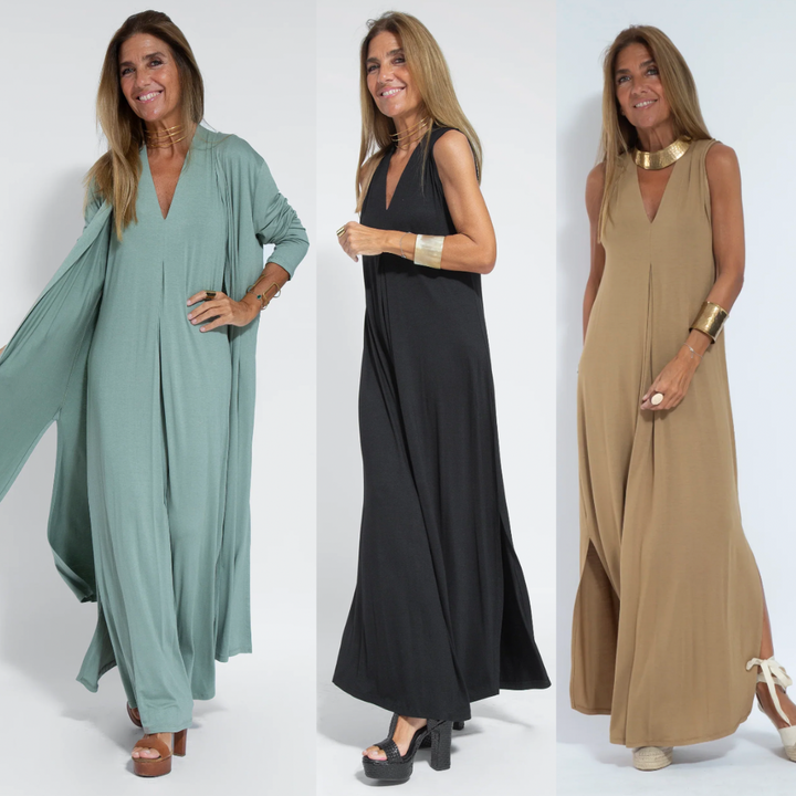 Kendall - Solid Color Maxi Dress