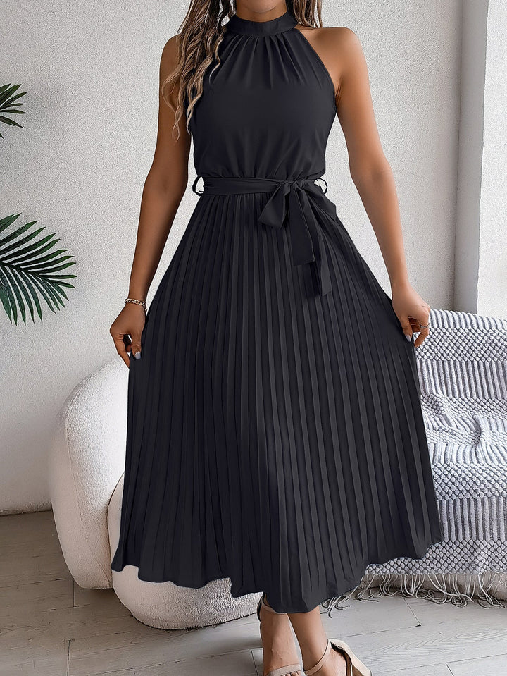 Kelina - Pleated Waist Retro Dress