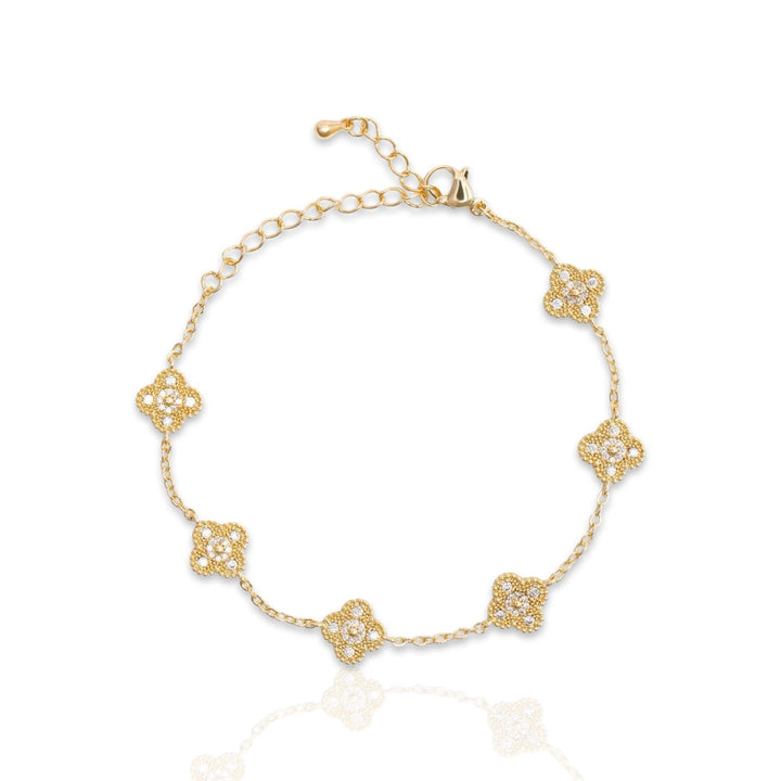 Mini Diamond Flower Bracelet